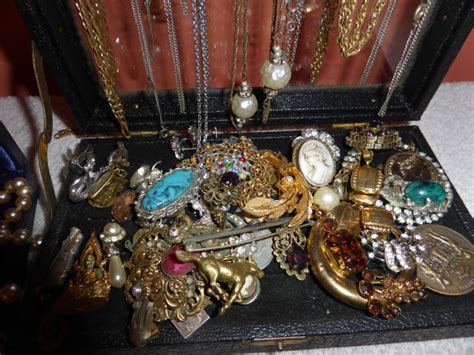 oude juwelen  doos niet uitgesorteerd catawiki