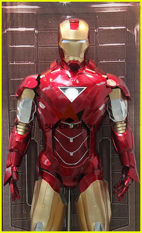 cosplay marvel superheroes iron man mark  vi costume  lights