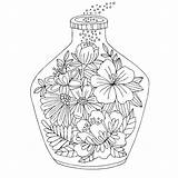 Coloring Pages Instagram Colouring Getdrawings Adult Bottle Pikore Adults Flowers источник Printable sketch template
