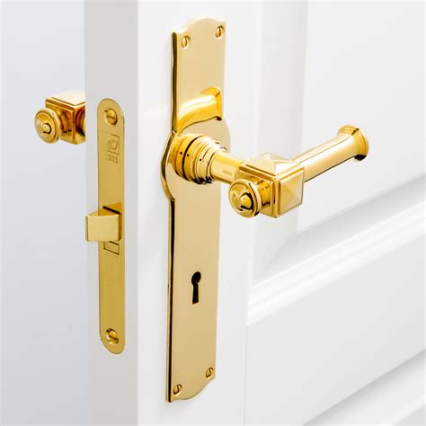 door handle  backplate interior ullman  mm brass brass door handles villahus