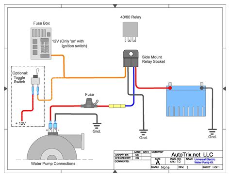 jean wireworks water pump relay switch wiring diagram