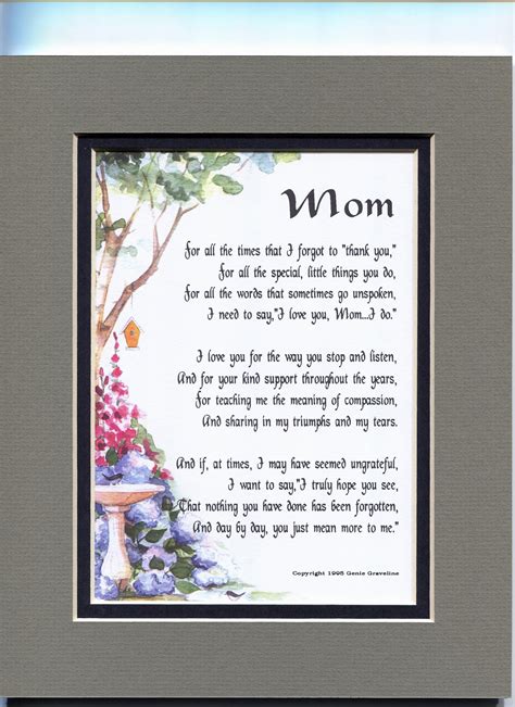 mom poem mother poem mom gift mother gift moms birthday etsy