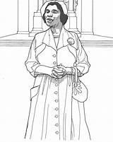 Coloring Pages Rosa Parks History Month Sojourner Tubman Harriet Truth Women African Printable American Color Walker Woman Madam Cj Drawing sketch template