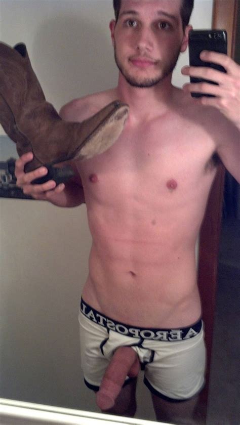 teenage dude shows a boot and cock nude men selfies