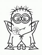 Coloring Halloween Pages Vampire Kids Minion Printables Printable Minions Boys Cool Girl Pdf Scary Drawing Peppa Kid Doll American Cartoon sketch template