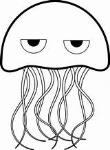 Jellyfish Coloring Book Fish Jelly Svg sketch template