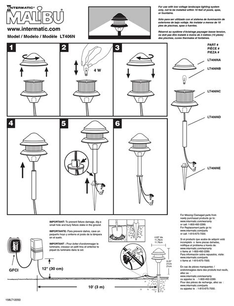 malibu boats ltn landscape lighting instructions manualslib