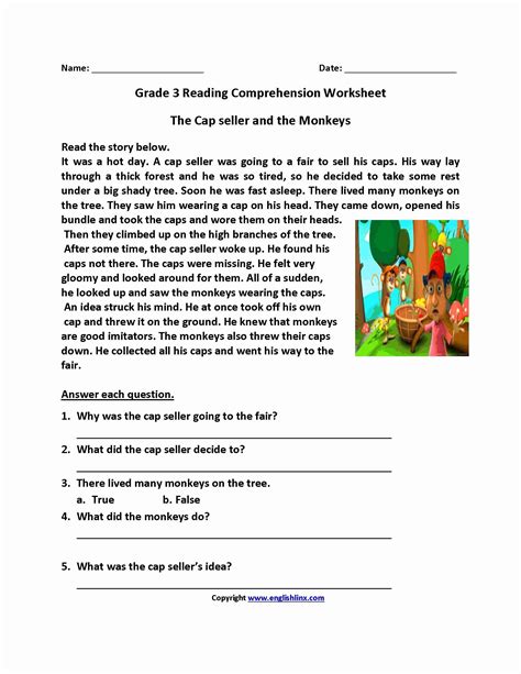 comprehension worksheets for grade 4 db excelcom