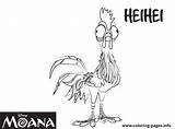 Moana Coloring Hei Pages Disney Kids Heihei Printable Print Color Maui Online Book Sheets Rooster Few Details Birthday Template Bestcoloringpagesforkids sketch template