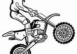 Coloriage Motocross Magique Colorier Saut sketch template