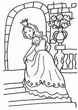 Prinzessin Ausmalbild Treppe Malvorlagen Erbse Malen Ausmalbilder sketch template