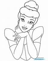 Cinderela Disneyclips Princesas Rusty Colorironline Adored sketch template