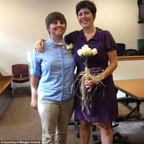 Married Lesbian Couple Lost A Combined Lbs Without The Gym Daily Mail Online