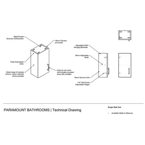 bathroom single wall unit bramshaw paramount bathrooms