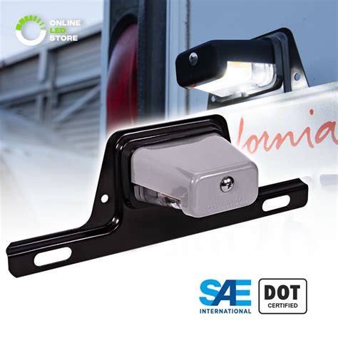 led trailer license plate lights  bracket saedot certified waterproof heavy duty