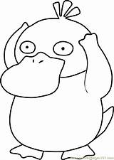 Psyduck Pokemon Coloring Pages Skitty Color Getcolorings Printable Print Coloringpages101 Pokémon sketch template