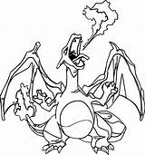 Charizard Coloring sketch template