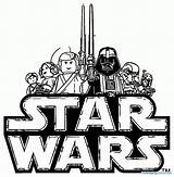 Wars Lego Star Coloring Pages Logo Chewbacca Clipart Clip Outline School Old Print Rocks Bal Fett Template Darth Kylo Ren sketch template