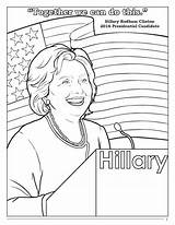 Clinton Hillary sketch template