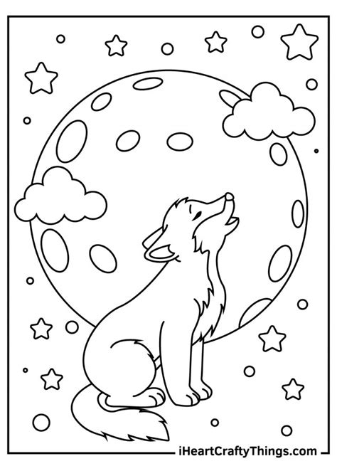 moon coloring pages   printables