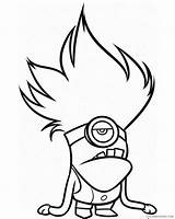 Coloring Pages Minion Minions Coloring4free Evil Related Posts sketch template