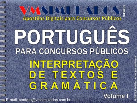 portuguÊs para concursos pÚblicos apostila digital com