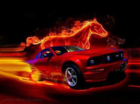 Fire Pic Mustang Cars Mustang Wallpaper Mustang