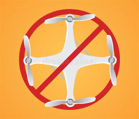 drone ban illustration  drones  red sign stock vector illustration  sign safety
