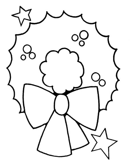 easy christmas coloring pages  toddlers  christmas coloring