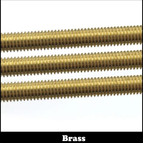 pc  mm  metric brass thread rod bar copper full thread