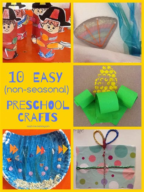 easy crafts  preschoolers teach  mommy