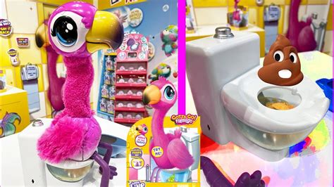 gotta  flamingo  silly toilet toy  moose toys youtube