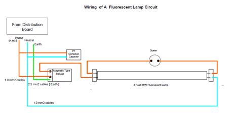 fluorescent bulb circuit diagram