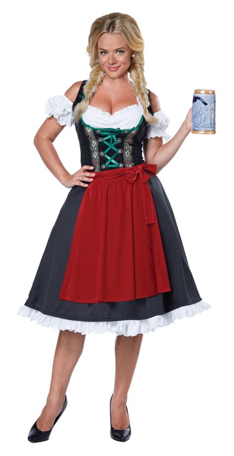 oktoberfest fraulein german bar maid adult costume size