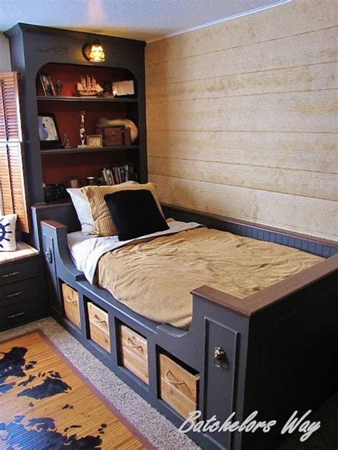 stunning diy headboard  shelves ideas  kids bed design home home bedroom