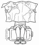 Travel Coloring Pages Getdrawings sketch template
