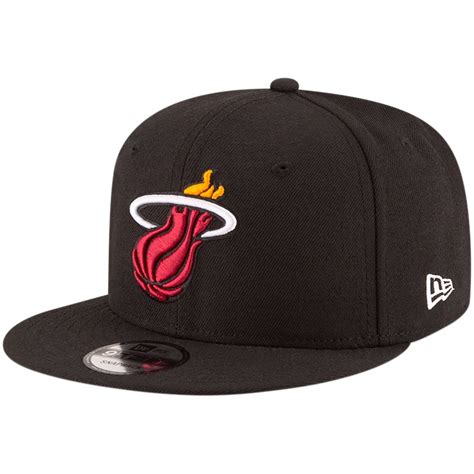 miami heat  era official team color fifty adjustable snapback hat