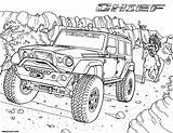 Teraflex Jeeps sketch template