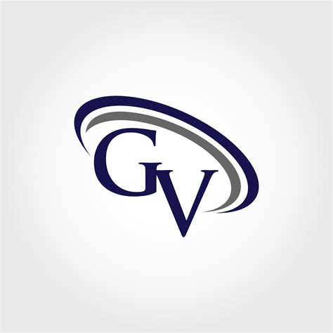 monogram gv logo design  vectorseller thehungryjpeg