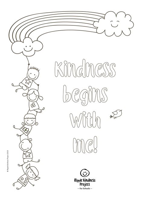 kindness coloring pages clowncoloringpages