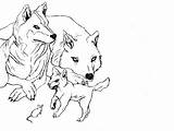 Wolf Wolves sketch template