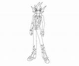 Coloring Yugioh Pages Zexal Gi Yu Oh sketch template