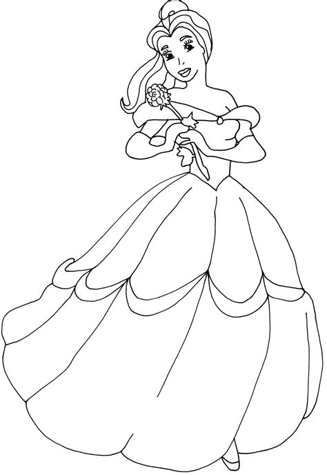 belle coloring pages  kids pictures color pages collection