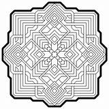 Coloring Pages Geometry Pattern Mandala Geometric Sacred Adult Colouring Grown Ups Fractals Printable Downloadable Library Clipart Coloringhome Print Designlooter Book sketch template