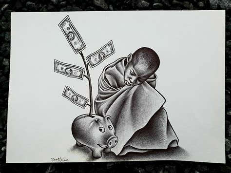 poverty original ballpoint  illustration     flickr