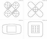 Bandage Coloring Pages Designlooter Printable Kids sketch template