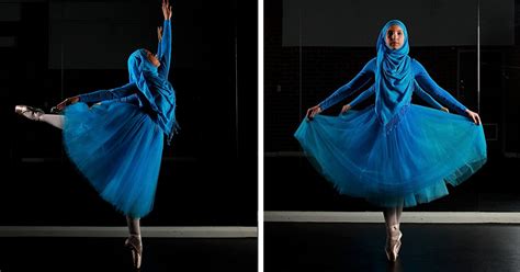 worlds  muslim hijabi ballerina shows