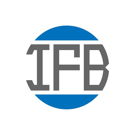 ifb letter logo design  white background ifb creative initials circle logo concept ifb