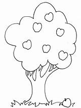 Coloring Trees Pages Tree2 Print Kids Book Easily sketch template