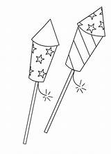 Fireworks Coloring Pages July 4th Sheets Printable Clipart Fourth Draw Firework Drawing Kids Easy Artifice Star Patriotic Books Craft Diwali sketch template